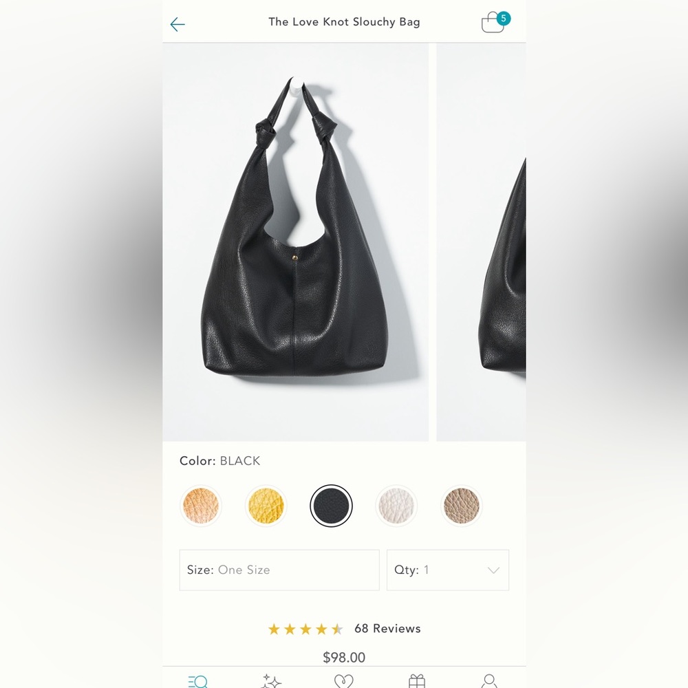 BRAND NEW WITH TAGS Anthropologie: The Love Knot Slouchy Bag